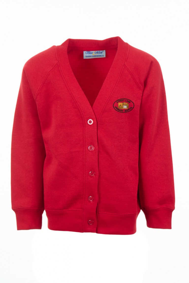 Red 70/30 Cardigan