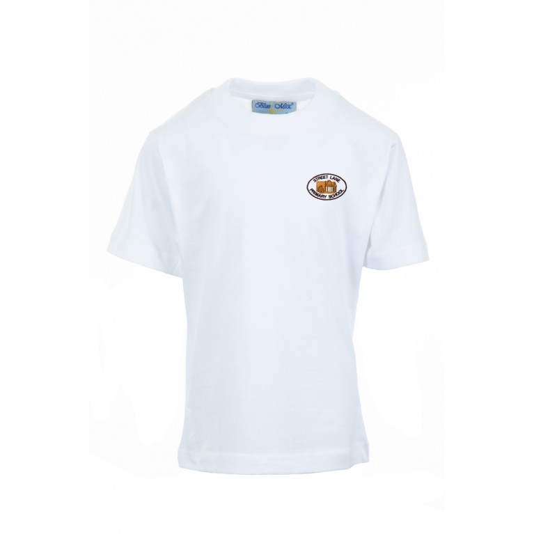 White P.E T-shirt 