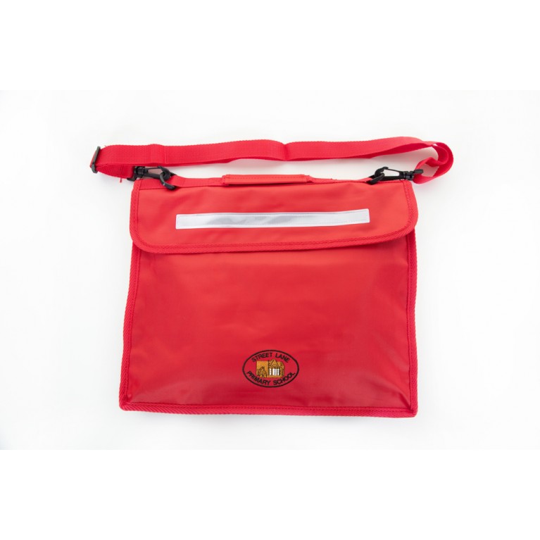 Red Long Handle Bookbag