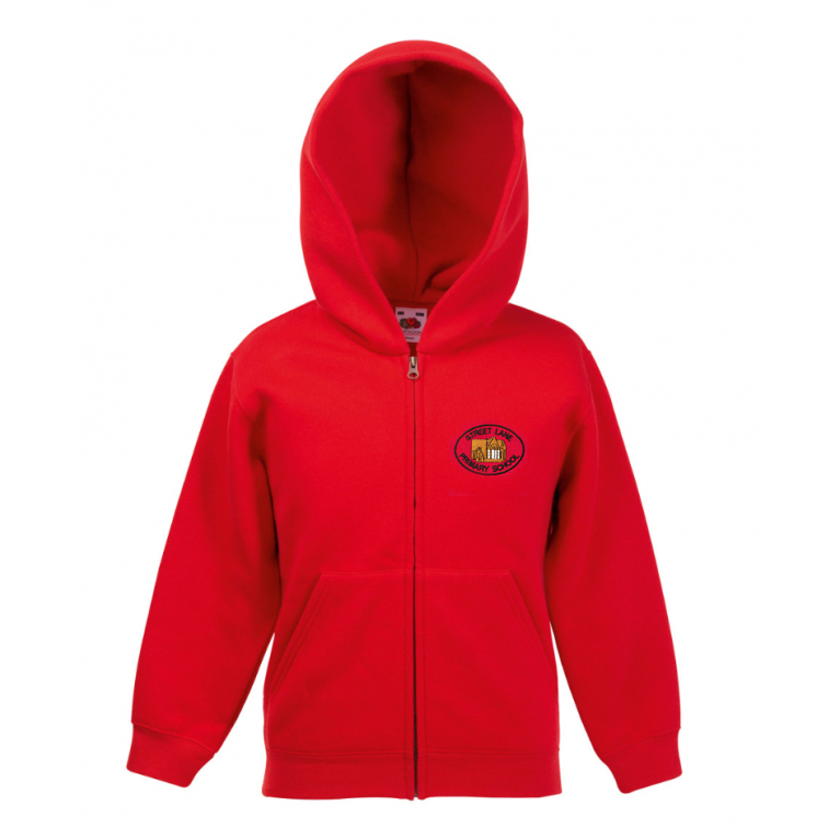 Red Zip Hoodie
