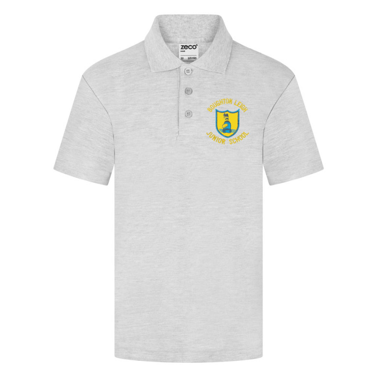 Boughton Leigh Junior School Leavers Polo 27 - Heather Grey