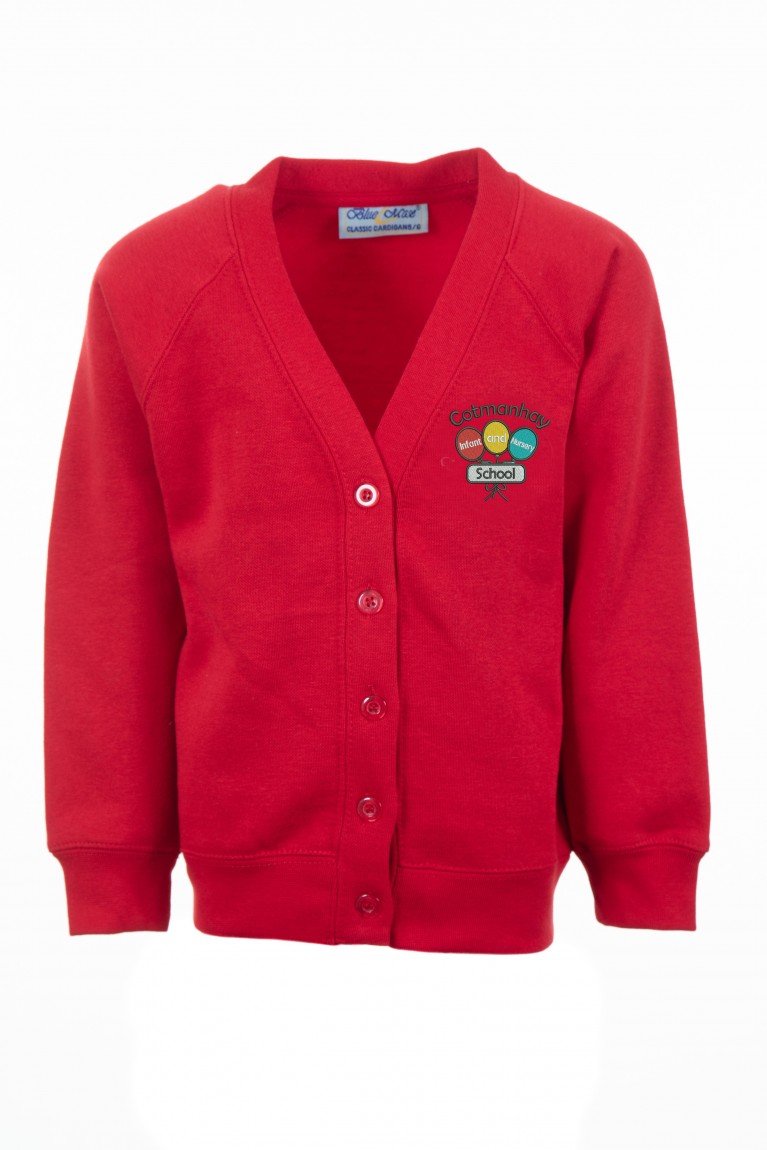 Red 70/30 Cardigan 