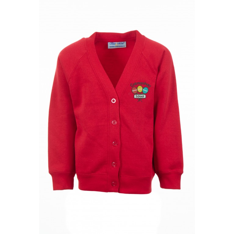 Red 70/30 Cardigan 