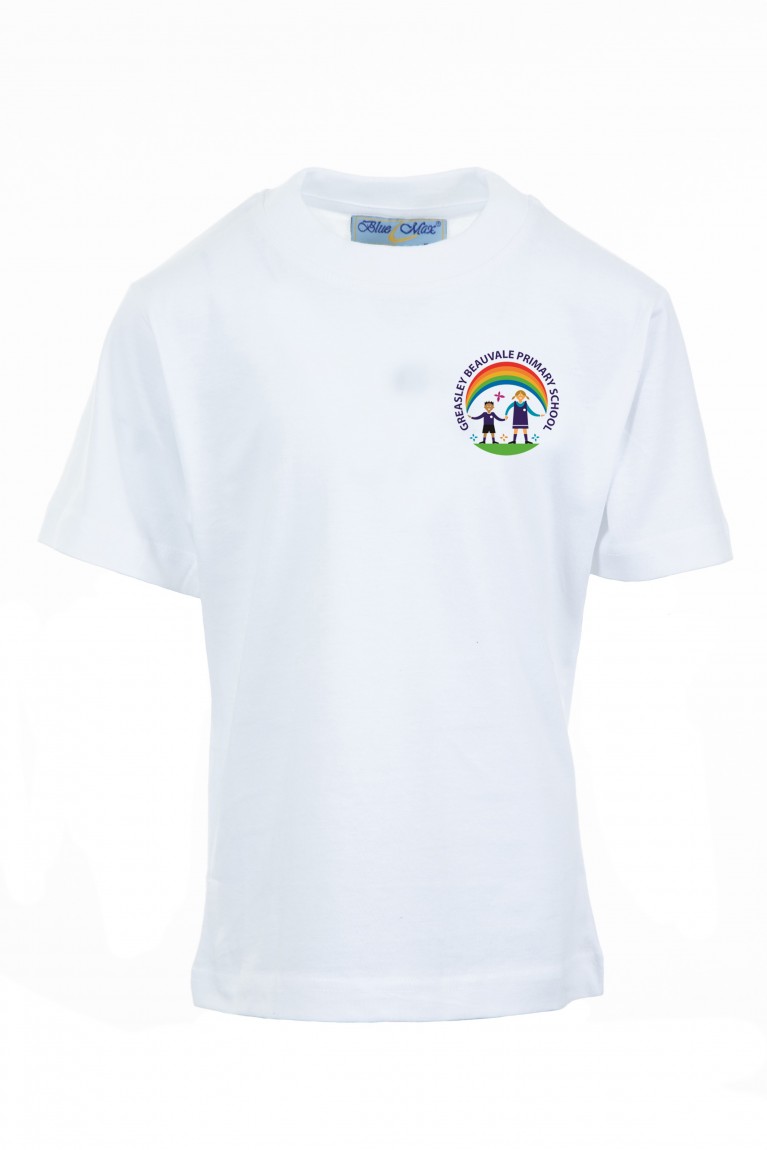 White P.E T-shirt 