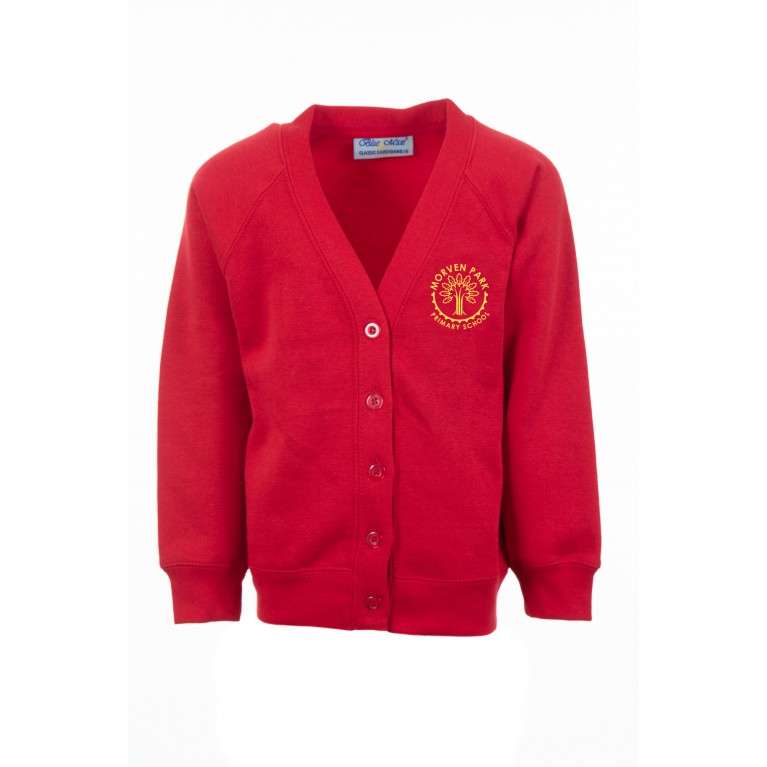 Red 70/30 Cardigan 