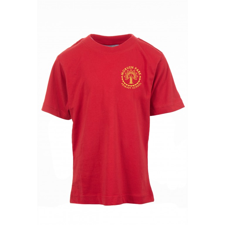 Red P.E T-shirt