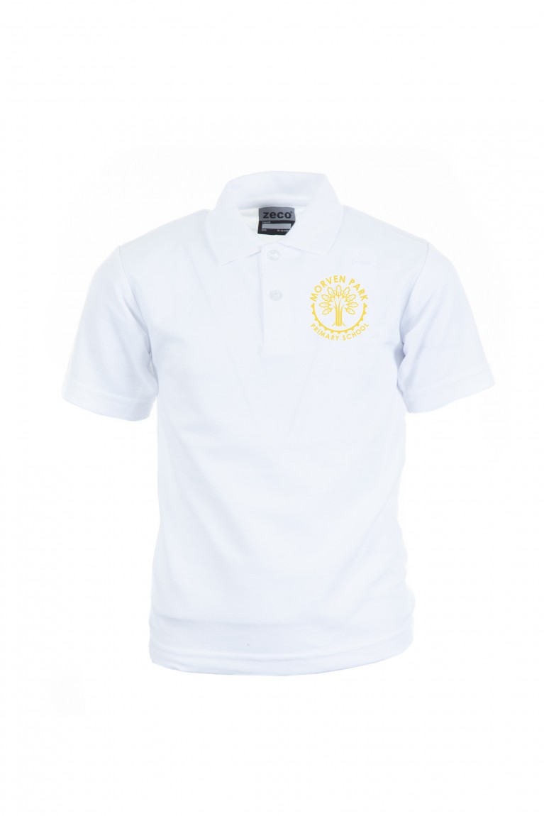 MOR White Heavyweight Polo Shirt