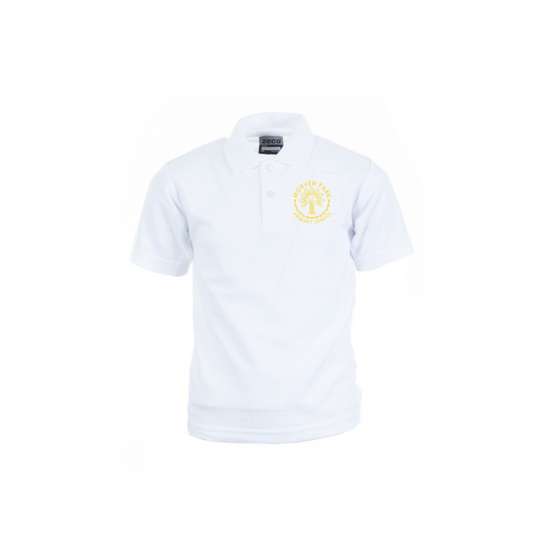 MOR White Heavyweight Polo Shirt