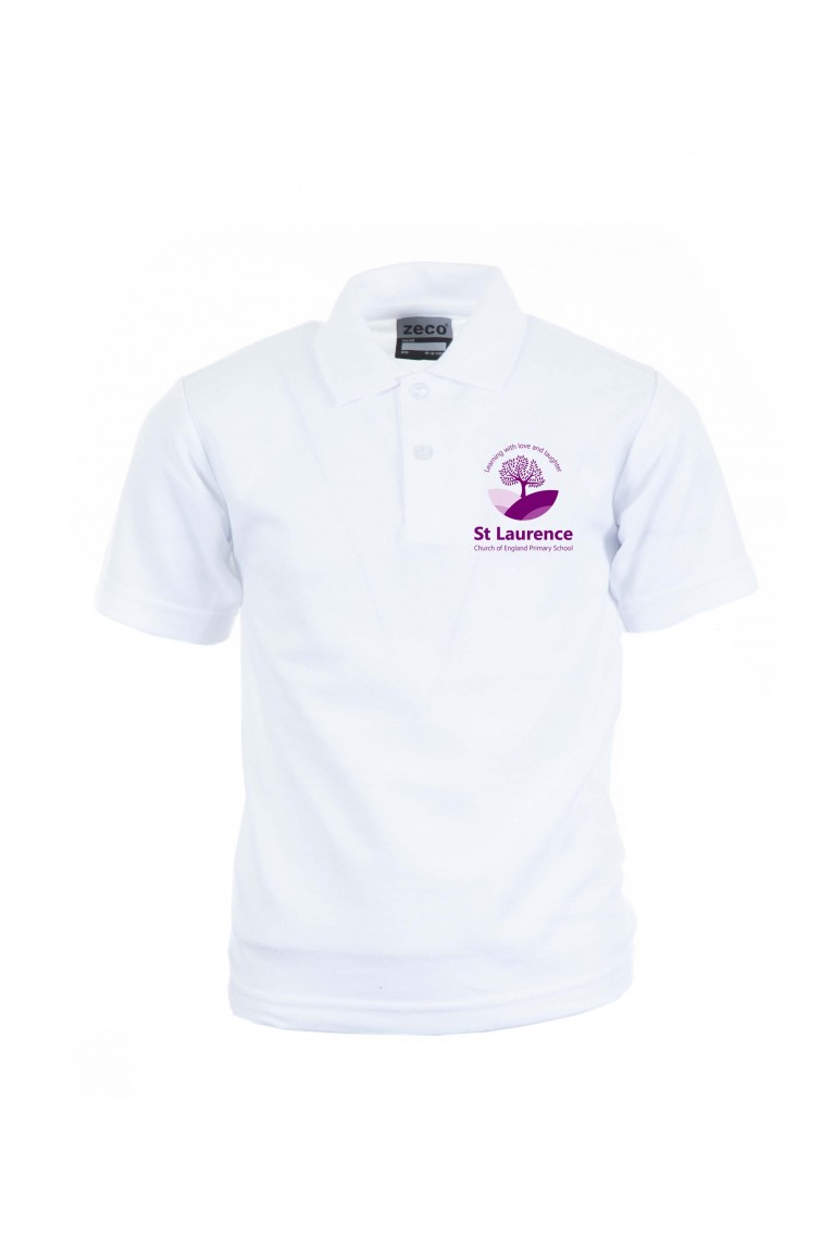 White Heavyweight Polo Shirt 