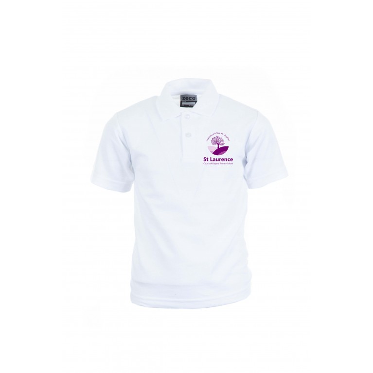 White Heavyweight Polo Shirt 