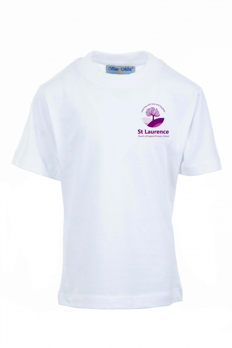 White P.E T-shirt