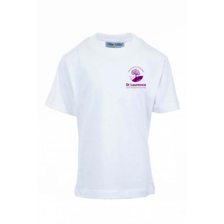 White P.E T-shirt
