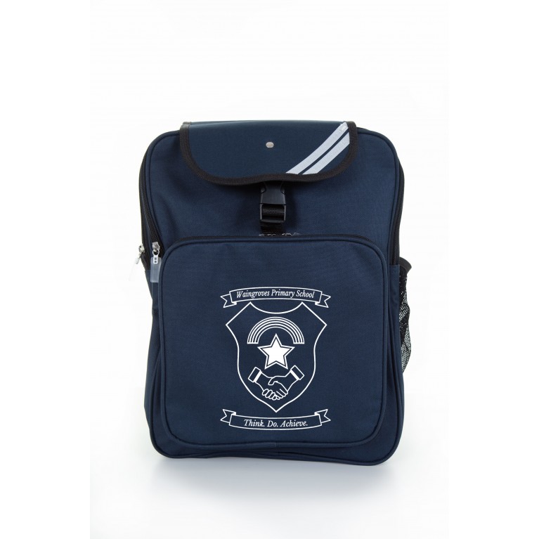 Navy Junior Backpack Printed