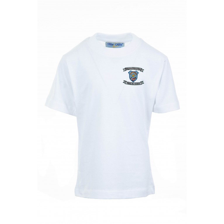 White P.E T-shirt