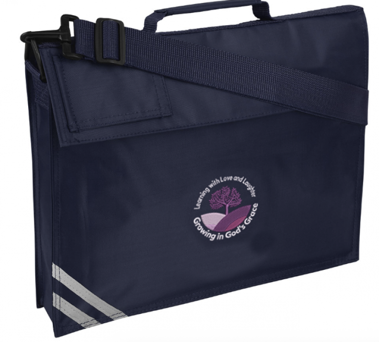 LAU Navy Long Handle Bookbag