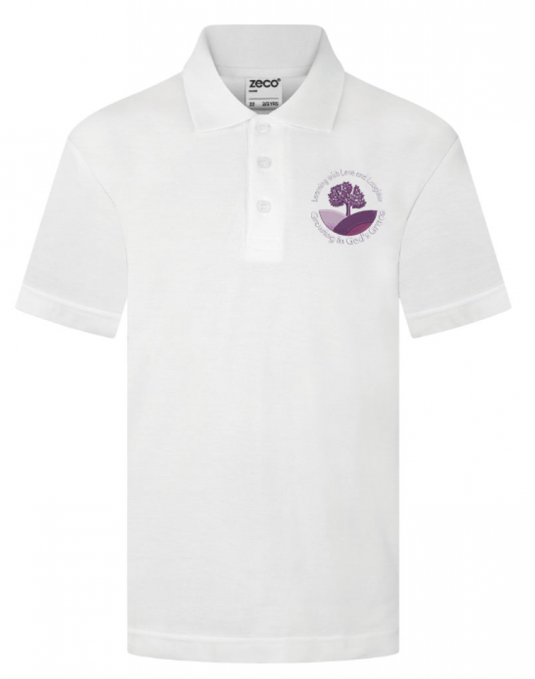 LAU White Heavyweight Polo Shirt 